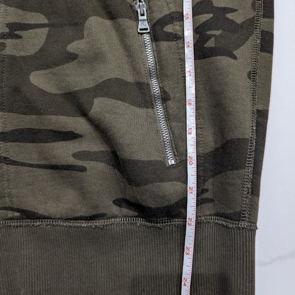 EXPRESS Men Camouflage Jacket Coat Hoodie Zipper Front Brown Camo Size Medium - Picture 10 of 10